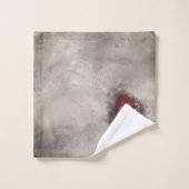 Hexerei | Herz mit Tropfen an Rotblutungen und Gol Badhandtuch Set (Waschlappen)