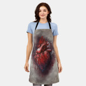 Hexerei | Herz mit Tropfen an Rotblutungen und Gol Schürze (Getragen)