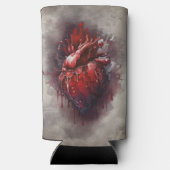 Hexerei | Herz mit Tropfen an Rotblutungen und Gol Selters Dosenkühler (Rückseite)