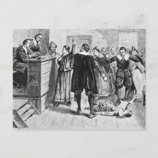 Hexerei im Dorf Salem Postkarte (Vorderseite)