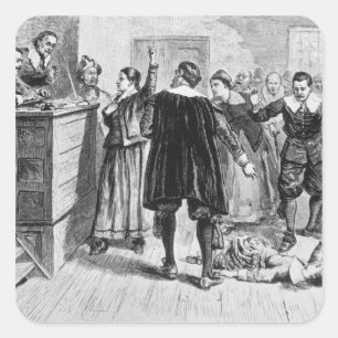 Hexerei im Dorf Salem Quadratischer Aufkleber