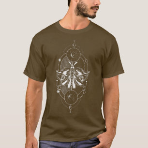 Hexerei Insekt Moth Astrologie Wicca Pagan Occul T-Shirt