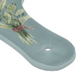 Hexerei Magische Kräuter Kristall Aquamarin grünes Schneidebrett (Ecke)