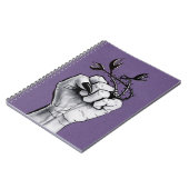 Hexerei mit schwarzen Nägeln und Monsterring Notizblock (Linke Seite)