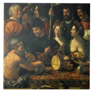 Hexerei oder Allegorie von Herkules, c.1535 (Öl a Fliese