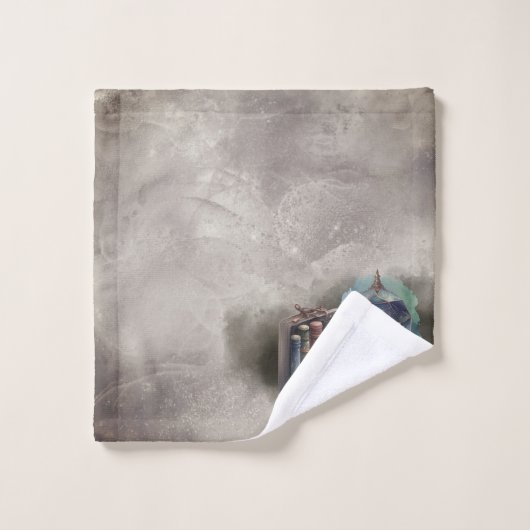 Hexerei | Pastel Spellbook Tomen und Kristallball Badhandtuch Set (Waschlappen)