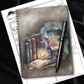 Hexerei | Pastel Spellbook Tomen und Kristallball Notizblock