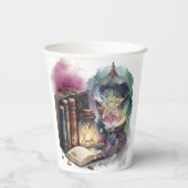 Hexerei | Pastel Spellbook Tomen und Kristallball Pappbecher (Rückseite)