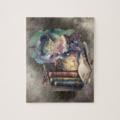 Hexerei | Pastel Spellbook Tomen und Kristallball Puzzle (Vertikal)