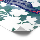 Hexerei Rose Moderne Hexenheide Rose Poster (Ecke)