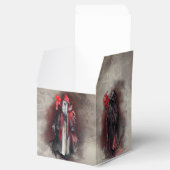 Hexerei | Rote Hexe mit dunklen bösen gotischen Sc Geschenkschachtel (Geöffnet)