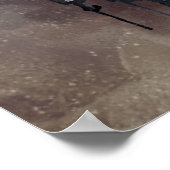 Hexerei | Rote Hexe mit dunklen bösen gotischen Sc Poster (Ecke)