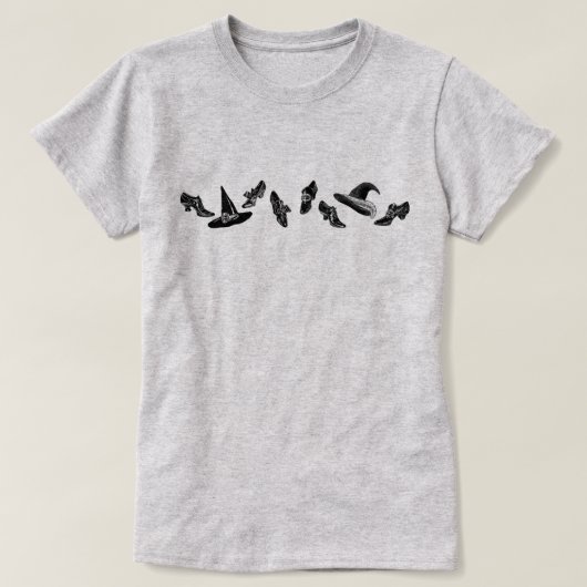 Hexerei Schuhe T-Shirt (Design vorne)