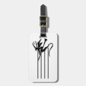 Hexerei-Silhouette Gepäckanhänger (Vorderseite vertikal)