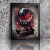 Hexerei | Smoky Red Jewels Magical Crystal Ball Seidenpapier