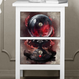 Hexerei | Smoky Red Jewels Magical Crystal Ball Seidenpapier