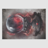 Hexerei | Smoky Red Jewels Magical Crystal Ball Seidenpapier (Vorderseite)