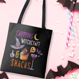 Hexerei & Snacks Witziges Halloween-Totenbeutel Tasche