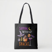 Hexerei & Snacks Witziges Halloween-Totenbeutel Tasche (Vorderseite)