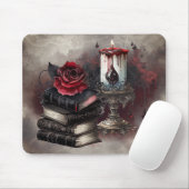 Hexerei | Spellbook-Gräber und Schädelkerze Mousepad (Mit Mouse)