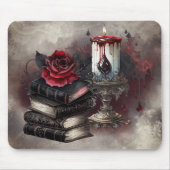 Hexerei | Spellbook-Gräber und Schädelkerze Mousepad (Vorne)