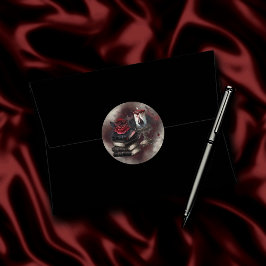 Hexerei | Spellbook-Gräber und Schädelkerze Runder Aufkleber