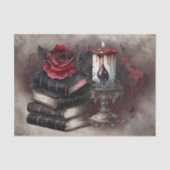 Hexerei | Spellbook-Gräber und Schädelkerze Seidenpapier (Vorderseite)