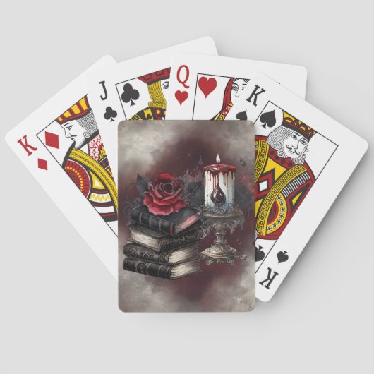 Hexerei | Spellbook-Gräber und Schädelkerze Spielkarten (Rückseite)