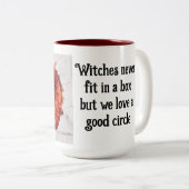 Hexerei-Tasse Zweifarbige Tasse (VorderseiteRechts)