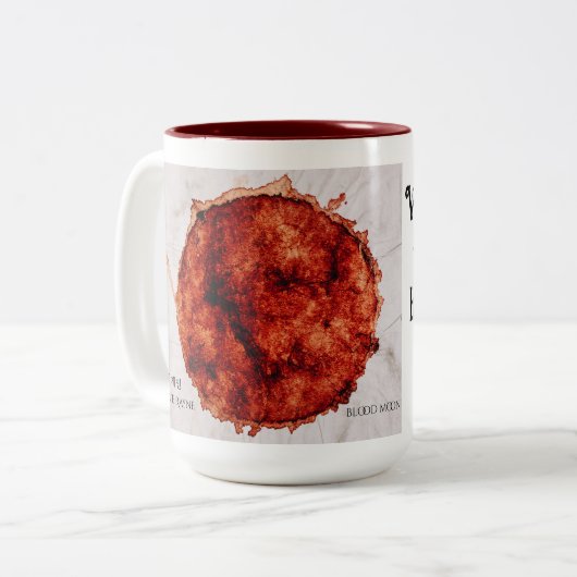 Hexerei-Tasse Zweifarbige Tasse (Vorderseite Links)