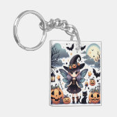 Hexerei und Niedlich (1) Acrylstoff-Schlüsselanhän Schlüsselanhänger (Vorderseite links)