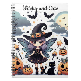 Hexerei und Niedliches Spiral Foto Notebook Notizblock