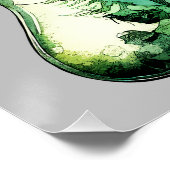 Hexerei und Wild - Halloween-Schwarzkatze und -Trä Poster (Ecke)