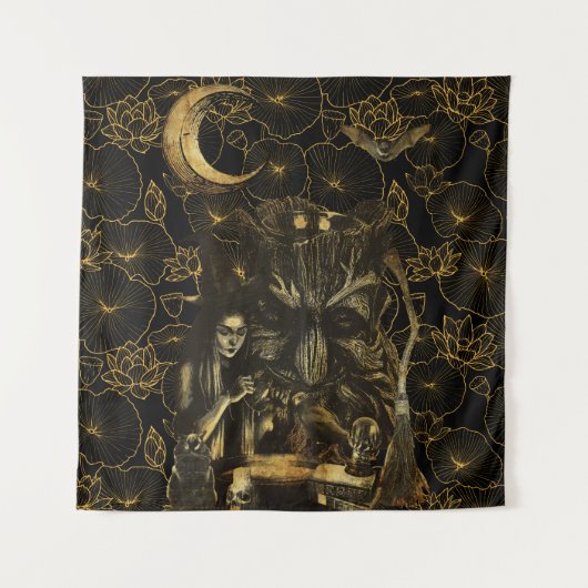 Hexerei  wandteppich (Vorderseite)