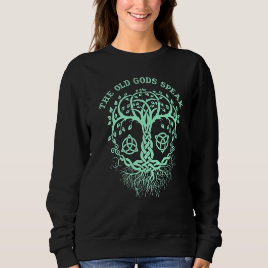 Hexerei Wiccan Heidenbaum des Lebens 2 Sweatshirt (Vorderseite)