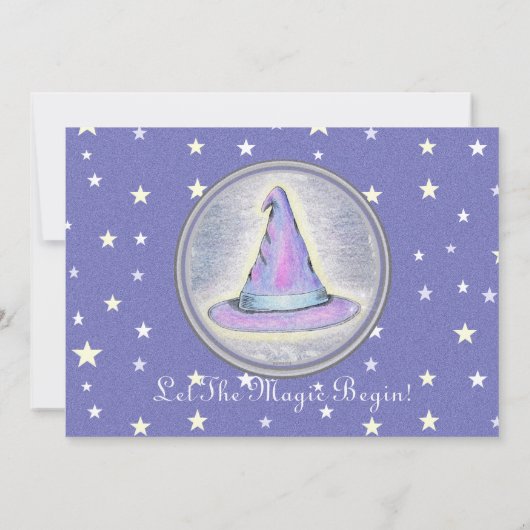 Hexerei Wizard Pagan Hat Magic Einladung (Rückseite)