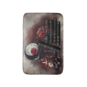 Hexerei | Zauberbücher und Kristallkugel Badematte (Vorderseite Vertikal)