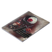 Hexerei | Zauberbücher und Kristallkugel Notizblock (Linke Seite)