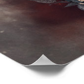 Hexerei | Zauberbücher und Kristallkugel Poster (Ecke)