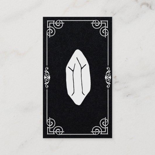 Hexerei-Zauberkit Visitenkarte (Rückseite)