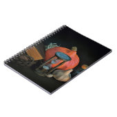 Hexereiobjekte auf einem Tisch in einem dunklen Ra Notizblock (Linke Seite)