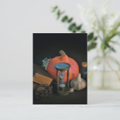 Hexereiobjekte auf einem Tisch in einem dunklen Ra Postkarte (Stehend Vorderseite)