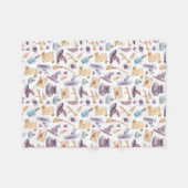 Hexerschule Kit Wasserfarben Muster Fleece Blanket (Vorderseite (Horizontal))