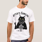 Hexe's Familiar Cat T - Shirt - Magische Schwarze (Vorderseite)