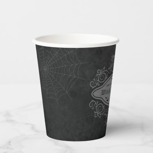 Hexe's Hex Mix Dark Gothic Banner Halloween Pappbecher (Vorderseite)