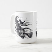 Hexe's Wickly Fast Halloween Escape! Kaffeetasse (Vorderseite Links)