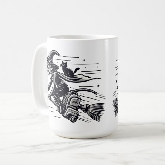 Hexe's Wickly Fast Halloween Escape! Kaffeetasse (Vorderseite Links)