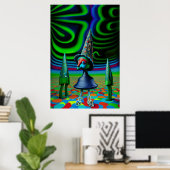 HexeWoo - Eine psychedelische Weihnachtsgeschichte Poster (Heimbüro)