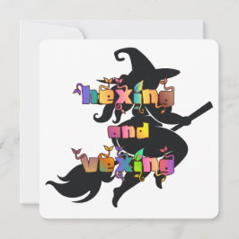 HEXING AND VEXING for the Plus Size Pagan Feiertagskarte