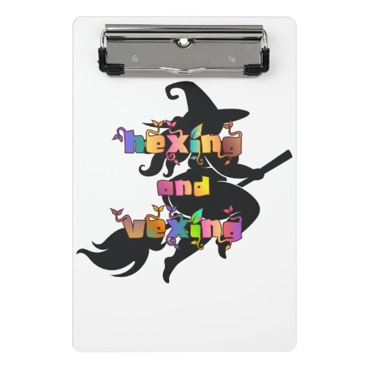 HEXING AND VEXING for the Plus Size Pagan Mini Klemmbrett (Vorderseite)